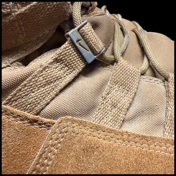 NIKE SFB Gen 2 8" Mens 15 Tactical Boots Coyote Tan Military Combat Suede READ - Picture 10 of 14